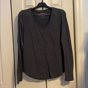 Aero Seriously Soft Perfect V Long Sleeve T Shirt